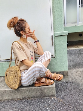 「Cactus..cepo.（カクタスセポ）のアイテム」を使った、mikippeさん（レディース・168cm）の夏コーディネート