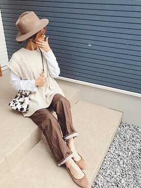 「秋のマイ旬スタイル」｜「アイテム（バレエシューズ）」を使った、mikippeさん（レディース・168cm）の秋コーディネート