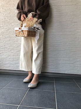 「RETRO GIRL（レトロガール）のアイテム（スウェット）」を使った、kotllioさん（レディース・158cm）の秋コーディネート
