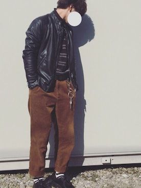 「VAN（バン）のアイテム（トップス）」を使った、なかじんさん（メンズ・173cm）の冬コーディネート