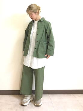 「POU DOU DOU（プードゥドゥ）のアイテム（ブルゾン）」を使った、いしざわさん（レディース・158cm）の冬コーディネート