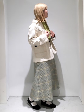 「POU DOU DOU（プードゥドゥ）のアイテム（ブルゾン）」を使った、いしざわさん（レディース・158cm）の冬コーディネート