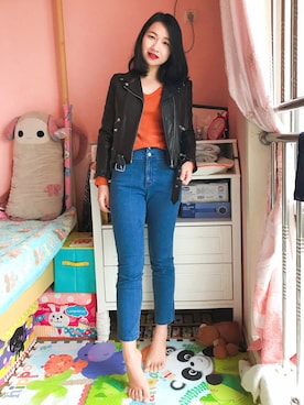 「The Kooples（-）のアイテム」を使った、stellaさん（レディース・169cm）の冬コーディネート