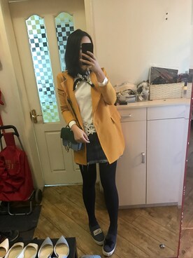 「Mo&Co.（モーアンドコー）のアイテム（ジャケット/アウター）」を使った、stellaさん（レディース・169cm）の春コーディネート