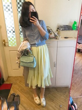 「31 Sons de mode（トランテアン　ソン　ドゥ　モード）のアイテム（トレンチコート）」を使った、stellaさん（レディース・169cm）の春コーディネート