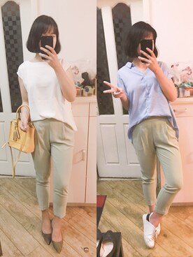 「アイテム（つなぎ/オールインワン、ベージュ系）」を使った、stellaさん（レディース・169cm）の春コーディネート