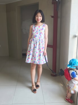 「tocco（トッコ）のアイテム（ワンピース/ドレス）」を使った、stellaさん（レディース・169cm）の夏コーディネート