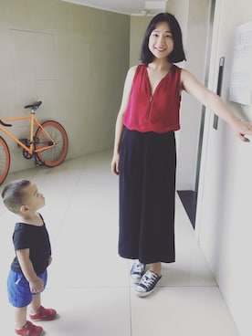 「The Kooples（-）のアイテム」を使った、stellaさん（レディース・169cm）の夏コーディネート