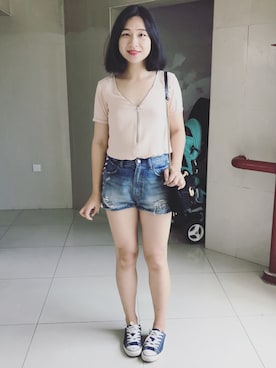 「The Kooples（-）のアイテム」を使った、stellaさん（レディース・169cm）の夏コーディネート