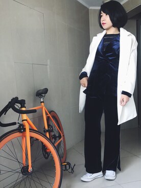 「Mila Owen」｜「アイテム（セットアップ）」を使った、stellaさん（レディース・169cm）の秋コーディネート