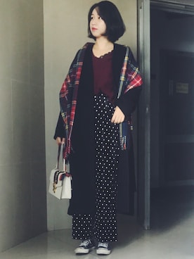 「MOGA（モガ）のアイテム」を使った、stellaさん（レディース・169cm）の冬コーディネート