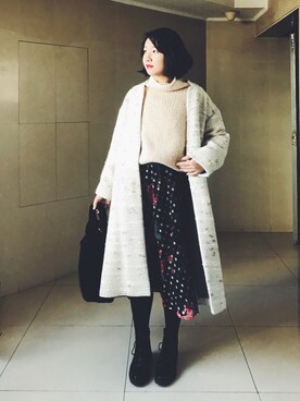 「eimy istoire」｜「アイテム（その他アウター）」を使った、stellaさん（レディース・169cm）の冬コーディネート