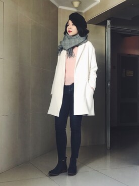 「Mila Owen」｜「アイテム（その他アウター）」を使った、stellaさん（レディース・169cm）の冬コーディネート