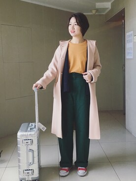 「holiday」｜「アイテム（その他アウター）」を使った、stellaさん（レディース・169cm）の冬コーディネート