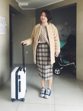「Another Edition（アナザーエディション）のアイテム（ブルゾン）」を使った、stellaさん（レディース・169cm）の春コーディネート