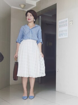 「massimo dutti」｜stellaさん（レディース・169cm）の夏コーディネート