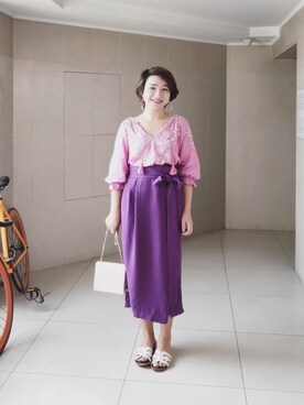 「IENA」｜「アイテム（その他）」を使った、stellaさん（レディース・169cm）の夏コーディネート