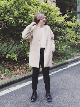 「Another Edition（アナザーエディション）のアイテム（ブルゾン）」を使った、stellaさん（レディース・169cm）の秋コーディネート