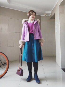 「31 Sons de mode（トランテアン　ソン　ドゥ　モード）のアイテム（その他アウター）」を使った、stellaさん（レディース・169cm）の秋コーディネート