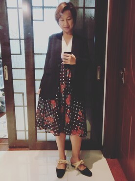 「theory（セオリー）のアイテム（その他アウター）」を使った、stellaさん（レディース・169cm）の春コーディネート