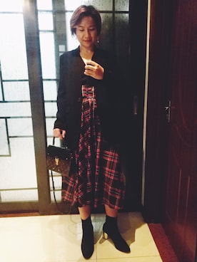 「theory（セオリー）のアイテム（その他アウター）」を使った、stellaさん（レディース・169cm）の春コーディネート