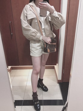 「CECIL McBEE（セシルマクビー）のアイテム（マウンテンパーカー）」を使った、さくゆりさん（レディース・155cm）の春コーディネート