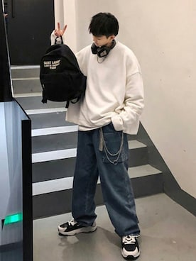 「neos（ネオス）のアイテム」を使った、kkkさん（メンズ・169cm）の冬コーディネート