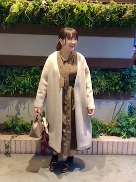 Techichiペリエ千葉さん（レディース・156cm）の冬コーディネート