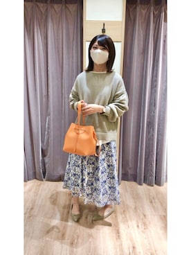 Techichiペリエ千葉さん(レディース・155cm)の春コーディネート