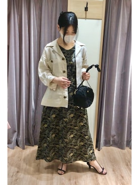 「Te chichi CLASSIC（テチチクラシック）のアイテム（ワンピース/ドレス）」を使った、Techichiペリエ千葉さん（レディース・155cm）の春コーディネート