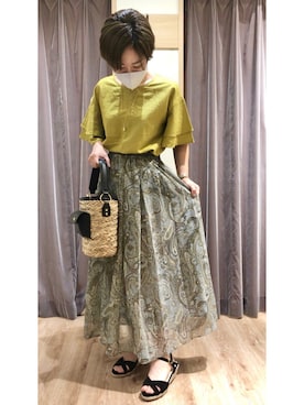 Techichiペリエ千葉さん（レディース・155cm）の春コーディネート