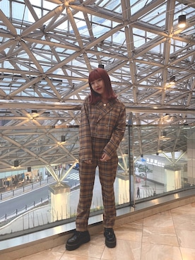 X-girlのテーラードジャケットを使った人気ファッションコーディネート