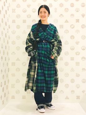 「アイテム（Tシャツ/カットソー）」を使った、MIYAさん（レディース・159cm）の秋コーディネート