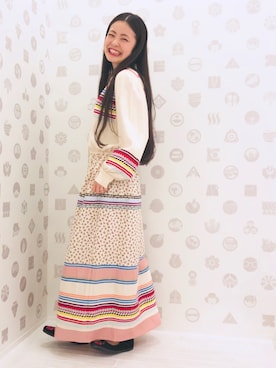 「アイテム（ワンピース）」を使った、MIYAさん（レディース・159cm）の夏コーディネート