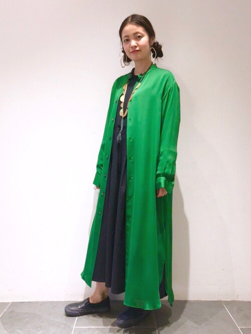 Miya ビームス ジャパン Auraleeのシャツワンピースを使ったコーディネート Wear