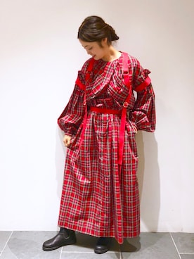 「アイテム（シャツ/ブラウス）」を使った、MIYAさん（レディース・159cm）の秋コーディネート