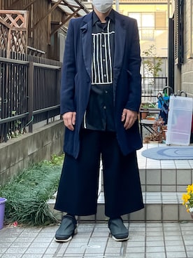 「Y's（ワイズ）のアイテム（ジャケット/アウター）」を使った、kazuhoさん（メンズ・164cm）の春コーディネート