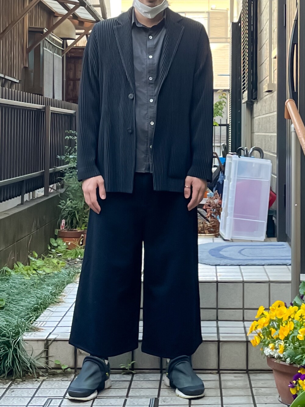 kazuho｜HOMME PLISSE ISSEY MIYAKEのテーラードジャケットを使った