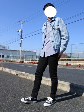 「Daniel Wellington」｜「アイテム（デニムジャケット）」を使った、Yutaさん（メンズ・180cm）の秋コーディネート