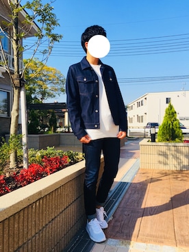 「Daniel Wellington」｜「アイテム（デニムジャケット）」を使った、Yutaさん（メンズ・180cm）の秋コーディネート