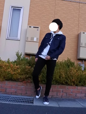 「Daniel Wellington」｜「アイテム（デニムジャケット）」を使った、Yutaさん（メンズ・180cm）の秋コーディネート