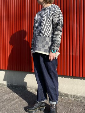 「AMBIDEX（アンビデックス）のアイテム（パンツ）」を使った、kanwearさん（レディース・162cm）の冬コーディネート