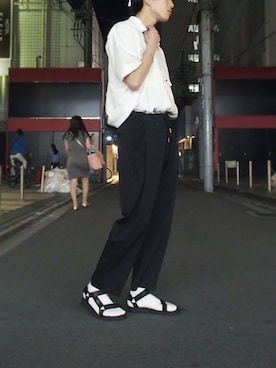 「suicoke（スイコック）のアイテム」を使った、秦翔平さん（メンズ・180cm）の夏コーディネート