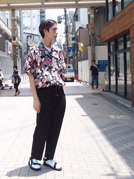 「suicoke（スイコック）のアイテム」を使った、秦翔平さん（メンズ・180cm）の夏コーディネート