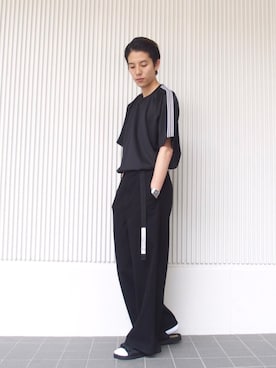 「ロングベルト」｜秦翔平さん（メンズ・180cm）の夏コーディネート