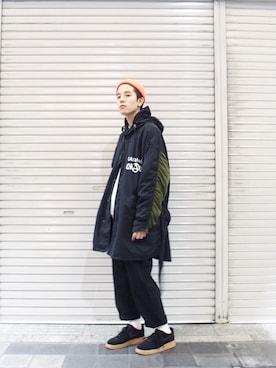 秦翔平さん(メンズ・180cm)の冬コーディネート