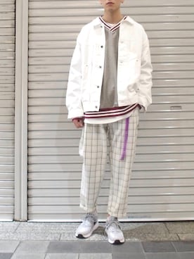 「ガチャベルト」｜秦翔平さん（メンズ・180cm）の冬コーディネート