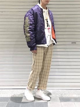 秦翔平さん(メンズ・180cm)の冬コーディネート