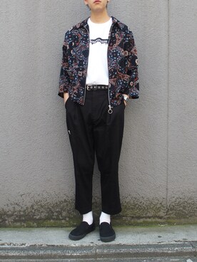 秦翔平さん（メンズ・180cm）の春コーディネート