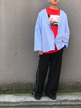 秦翔平さん（メンズ・180cm）の春コーディネート